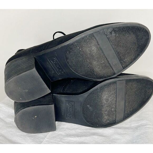 Carlos by Carlos Santana Graham Black Suede Ankle Boot Size 9 - Picture 8 of 8